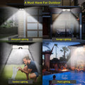 SYK® Infrared & Light Sensor Solar Powered Waterproof LED Wall Light