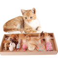 Funny Cat Hemp Rope Feather Toy Set