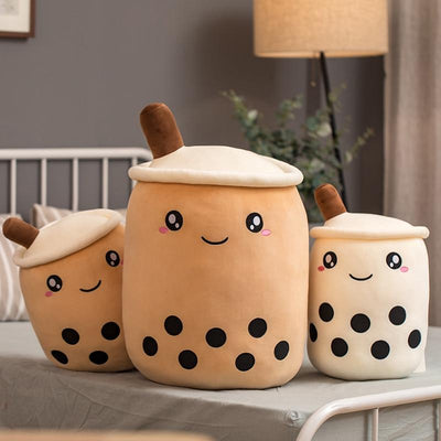 Cute Bubble Tea Cup Shaped Pillow Plush