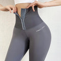 Gray Sexy High Waist Fitness Corset Leggings