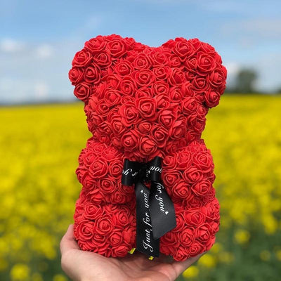 Red teddy bear rose flower
