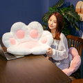 White and Pink Cute Cat Paw Plush For Chair