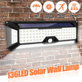 SYK® Infrared & Light Sensor Solar Powered Waterproof LED Wall Light