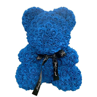 Blue teddy bear rose flower