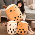 Cute Bubble Tea Cup Shaped Pillow Plush