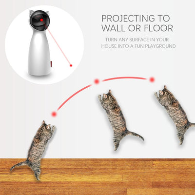 led laser automatic white cat toys