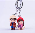 Romantic Cute Cartoon Lovers Keychain