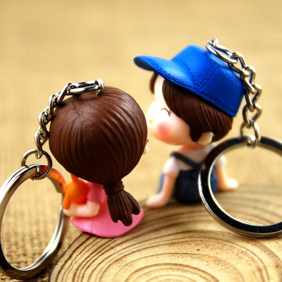 Romantic Cute Cartoon Lovers Keychain