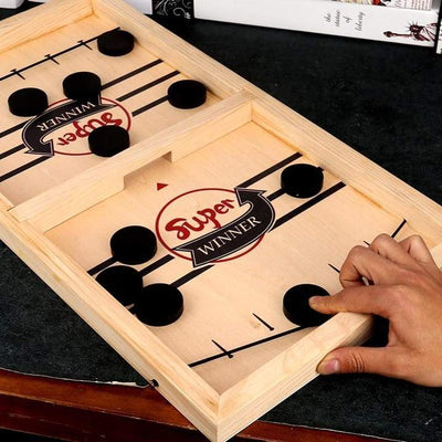 Crazy Family Wooden Hockey Game 