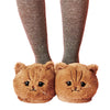 Kitty Cat Face Plush Fuzzy Slippers
