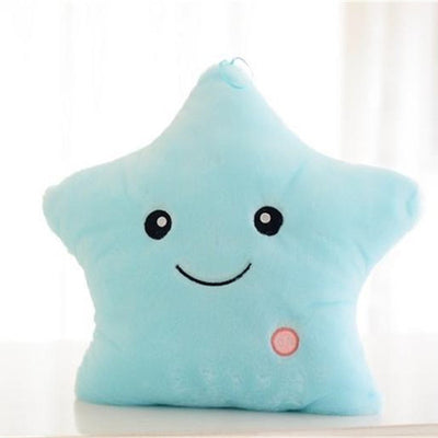 Super Cute Light Up Smiling Star Emoji Pillow Cushion Plush Stuffed Toys