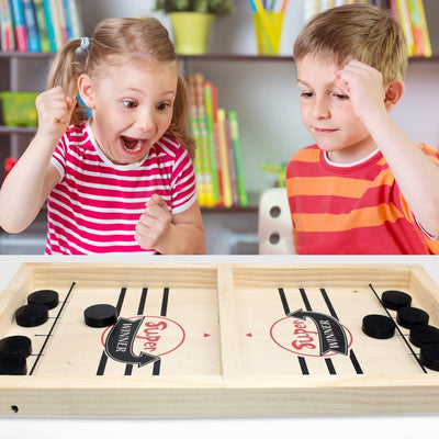 Crazy Family Wooden Hockey Game 