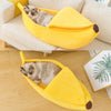 Portable Funny Banana Shaped Cat Bed
