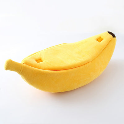 Portable Funny Banana Shaped Cat Bed