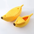 Portable Funny Banana Shaped Cat Bed