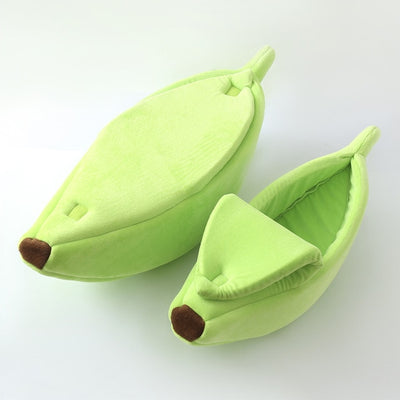 Portable Funny Banana Shaped Cat Bed