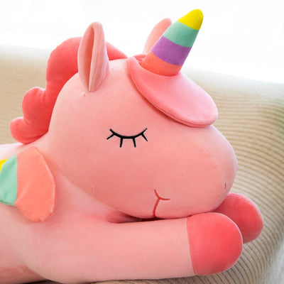 Unicorn Awake Cute Pillow Cushion Plush Toy 