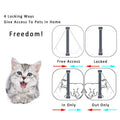 Safety 4 Way Security Flap Door Locks For Cat & Dog