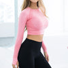 LANTECH® Sports Yoga Shirts Gym Seamless Crop Tops